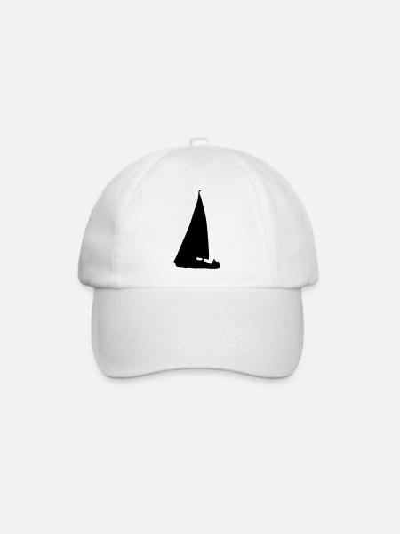 Segeln, Segelboot - Baseballkappe - Weiß/Weiß