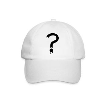 Fragezeichen - Baseballkappe - Weiß/Weiß - Vorne