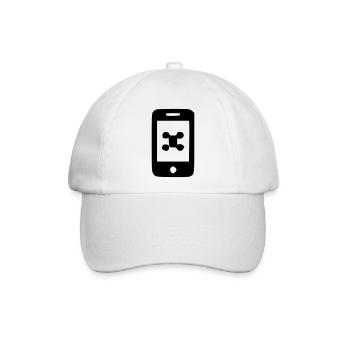 Telefon - Baseballkappe - Weiß/Weiß - Vorne