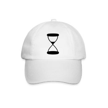 Stundenglas - Baseballkappe - Weiß/Weiß - Vorne