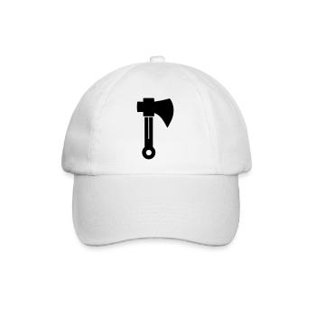 Axt - Baseballkappe - Weiß/Weiß - Vorne