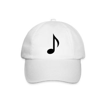 Note - Baseballkappe - Weiß/Weiß - Vorne