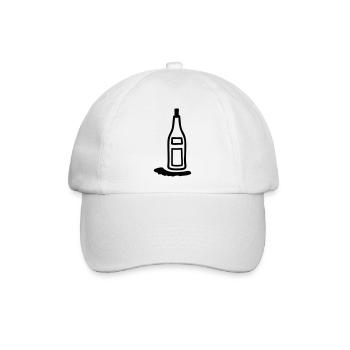 Flasche Korken - Baseballkappe - Weiß/Weiß - Vorne