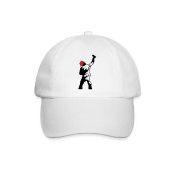 graffiti sprayer - Baseballkappe - Weiß/Weiß - Vorne