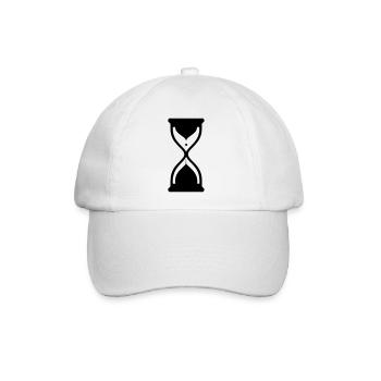 Stundenglas - Baseballkappe - Weiß/Weiß - Vorne