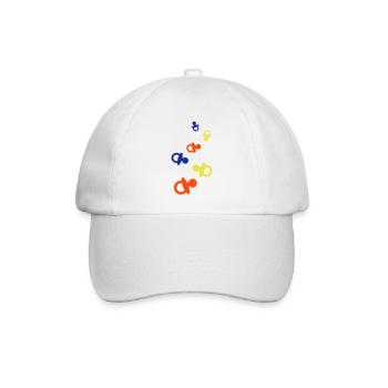 Schnuller Baby - Baseballkappe - Weiß/Weiß - Vorne