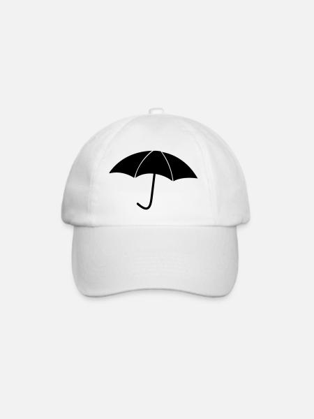 regenschirm - Baseballkappe - Weiß/Weiß