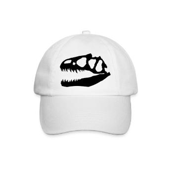 Allosaurus - Baseballkappe - Weiß/Weiß - Vorne
