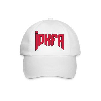 Doom Cheat-Code "idkfa" - Baseballkappe - Weiß/Weiß - Vorne