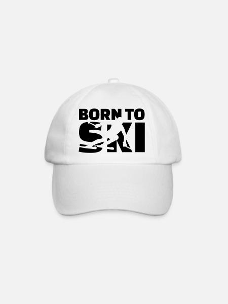 Ski - Baseballkappe - Weiß/Weiß