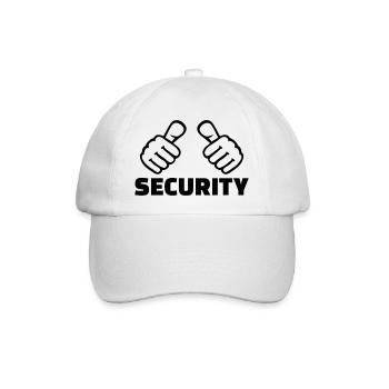 Security - Baseballkappe - Weiß/Weiß - Vorne
