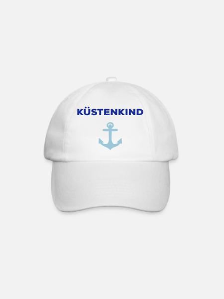 Küstenkind - Baseballkappe - Weiß/Weiß