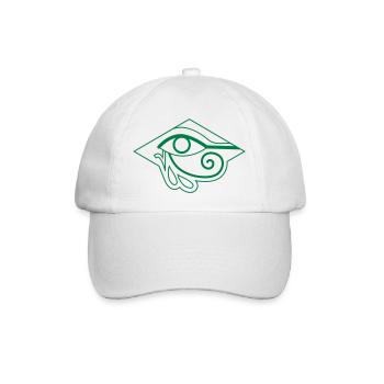 Auge von RA Ägyptisches Symbol - Baseballkappe - Weiß/Weiß - Vorne