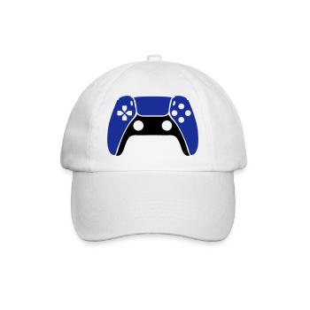 gamer gamepad - Baseballkappe - Weiß/Weiß - Vorne
