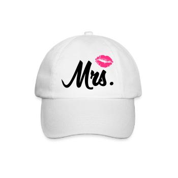 mrs - Baseballkappe - Weiß/Weiß - Vorne