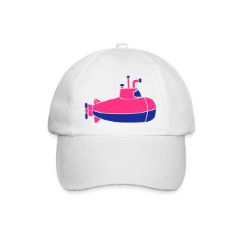 U-Boot Unterseeboot Tauchgang Tauchboot Kapitän - Baseballkappe - Weiß/Weiß - Vorne