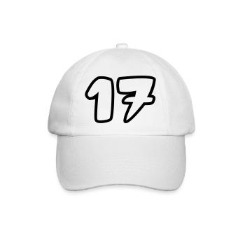 17 - Baseballkappe - Weiß/Weiß - Vorne