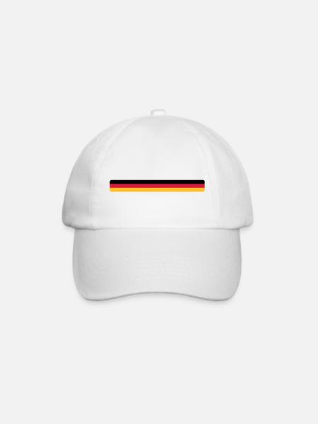Deutschland - Baseballkappe - Weiß/Weiß