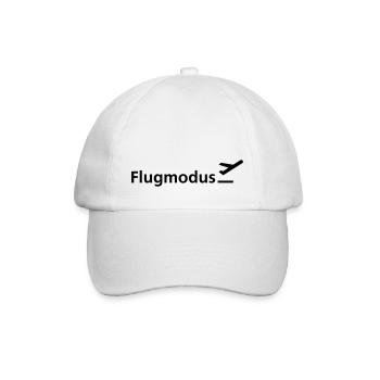 Flugmodus - Baseballkappe - Weiß/Weiß - Vorne