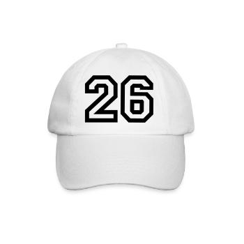 26 Collegestyle - Baseballkappe - Weiß/Weiß - Vorne