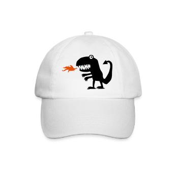 Drache - Baseballkappe - Weiß/Weiß - Vorne