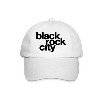 Black Rock City - Baseballkappe - Weiß/Weiß - Vorne