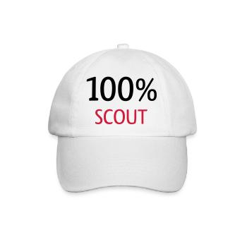 100% Scout - Baseballkappe - Weiß/Weiß - Vorne