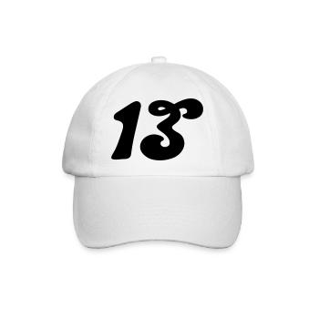 13 Fancy - Baseballkappe - Weiß/Weiß - Vorne
