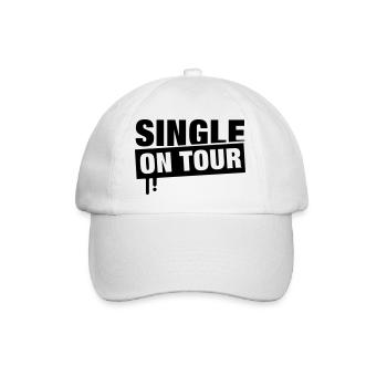 single_on_tour_f1 - Baseballkappe - Weiß/Weiß - Vorne