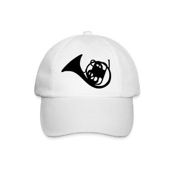 Waldhorn - Baseballkappe - Weiß/Weiß - Vorne