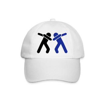 dabbing team man - Baseballkappe - Weiß/Weiß - Vorne