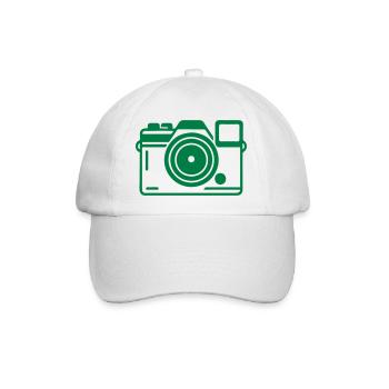 Kamera Logo - Baseballkappe - Weiß/Weiß - Vorne