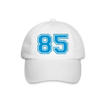 85 - Baseballkappe - Weiß/Weiß - Vorne