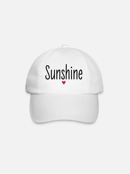 Valentinstag Jahrestag Beziehung Kosename Sunshine - Baseballkappe - Weiß/Weiß