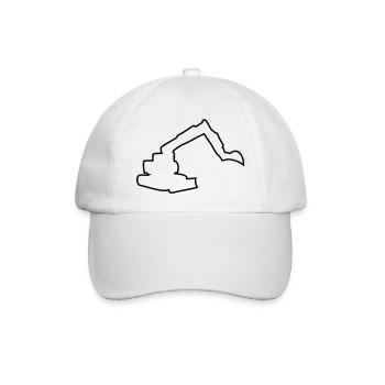 bagger - Baseballkappe - Weiß/Weiß - Vorne