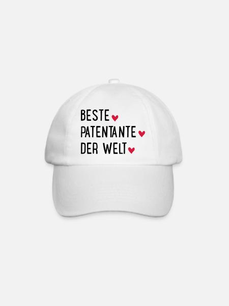 Beste Patentante der Welt - Baseballkappe - Weiß/Weiß