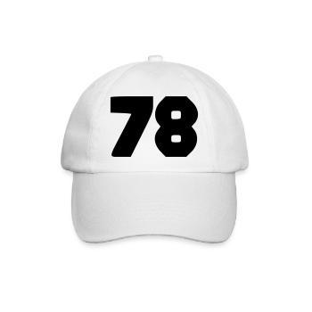 78 - Baseballkappe - Weiß/Weiß - Vorne