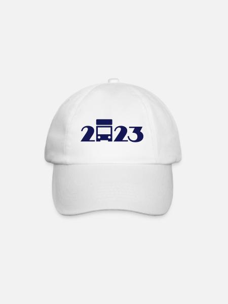 Lkw Fahrer, Trucker, Lastwagenfahrer 2023 - Baseballkappe - Weiß/Weiß