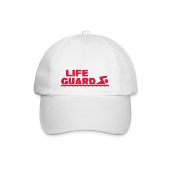 Lifeguard Rettungsschwimmer - Baseballkappe - Weiß/Weiß - Vorne