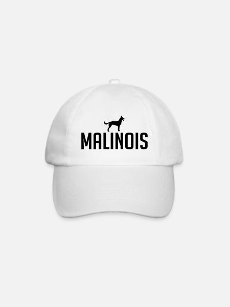 MALINOIS Hunderasse Hundesport Wilsigns Geschenk - Baseballkappe - Weiß/Weiß
