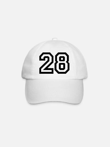 28 Collegestyle - Baseballkappe - Weiß/Weiß