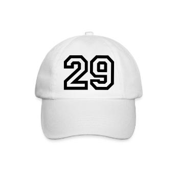 29 Collegestyle - Baseballkappe - Weiß/Weiß - Vorne