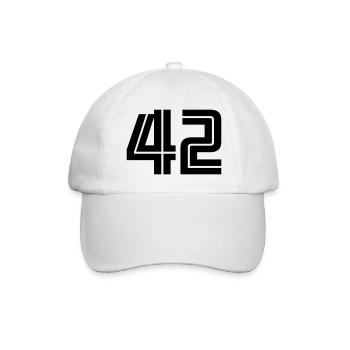 42 - Baseballkappe - Weiß/Weiß - Vorne