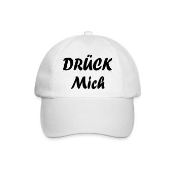 Drück Mich - Baseballkappe - Weiß/Weiß - Vorne