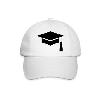 Graduation Cap - Baseballkappe - Weiß/Weiß - Vorne