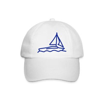 iYpsilon Segelboot - Baseballkappe - Weiß/Weiß - Vorne