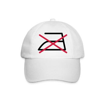 KEIN BÜGELN! - Baseballkappe - Weiß/Weiß - Vorne