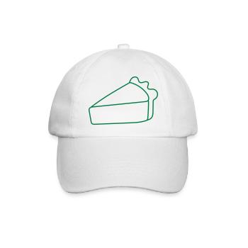 Ein einziges Stück Kuchen - Baseballkappe - Weiß/Weiß - Vorne