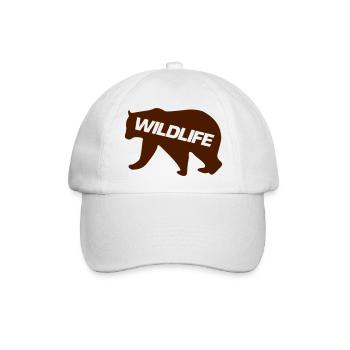 bär wildlife - Baseballkappe - Weiß/Weiß - Vorne