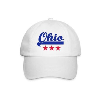 ohio - Baseballkappe - Weiß/Weiß - Vorne